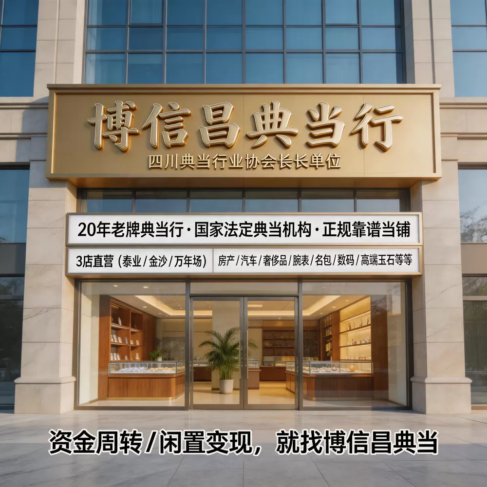 2026 成都典当避坑全攻略：分清寄卖 / 商贸与正规典当，甄选靠谱机构，博信昌成市民应急宝藏典当行