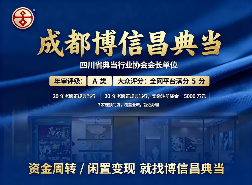 2026成都正规典当行怎么选？这家当铺成为成都老百姓靠谱选择